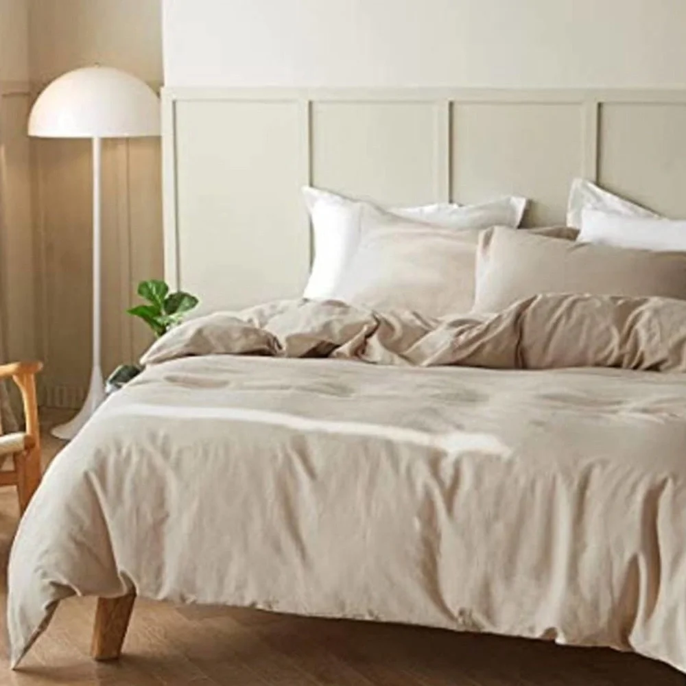Simple&Opulence French Linen Duvet Cover Set - Queen Size(88